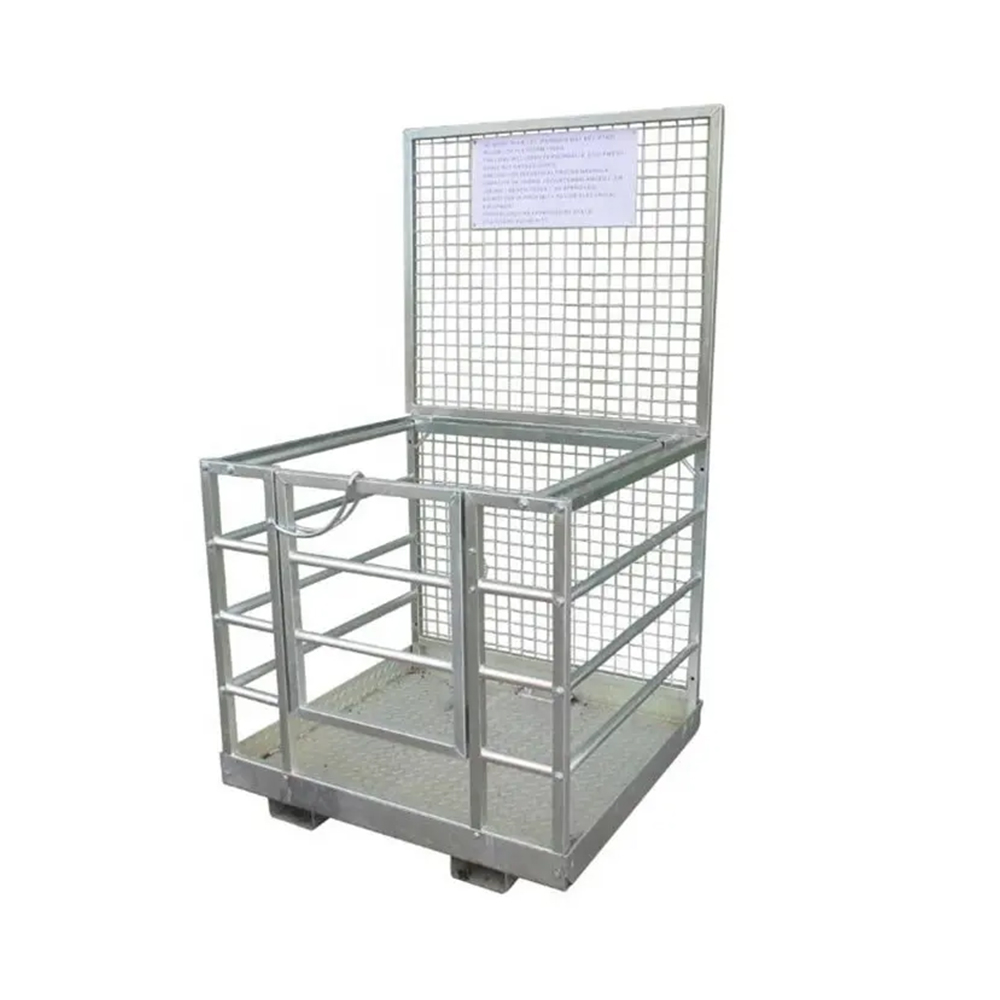 Cage de sécurité pour plate-forme de chariot élévateur pour 2 personnes details