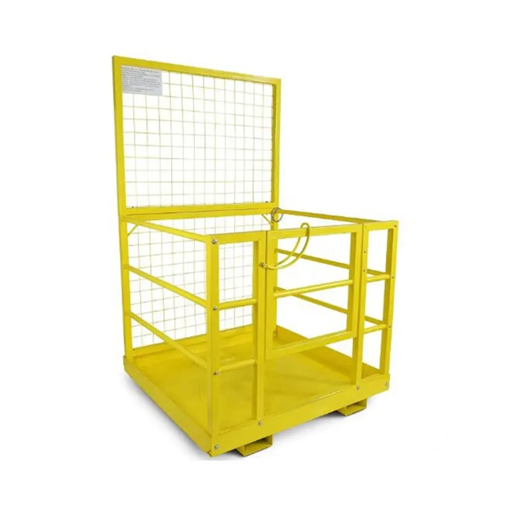 Cage de sécurité pour plate-forme de chariot élévateur pour 2 personnes details